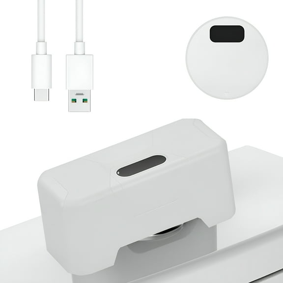HIBIBUD Automatic Toilet Flusher: Infrared Sensor Toilet Flusher Touchless Toilet Flush Kit IPX5 Waterproof for Home Public Use USB Charging