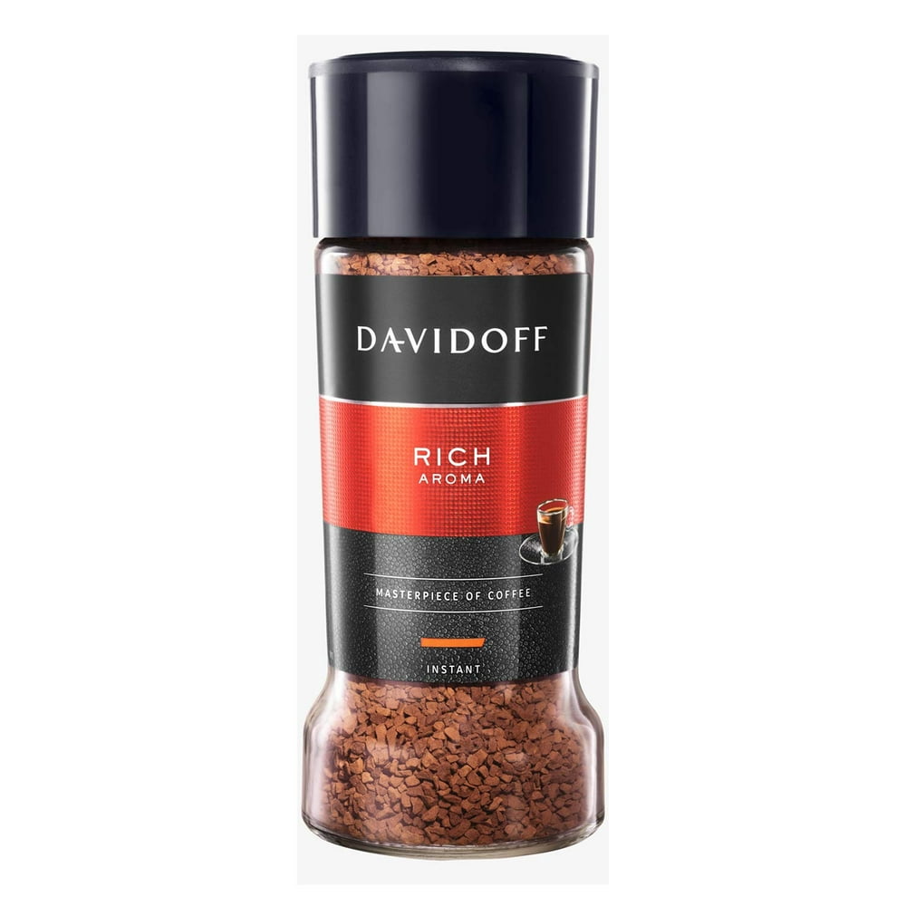 Davidoff Cafe Rich Aroma Instant Coffee, 100 gram Jars (Pack of 2) - Walmart.com - Walmart.com