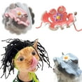 thumbnail image 2 of Punk Fashion Dog Rock Decoration Headband, Cute Pet Hat Knitted, 2025New Funny Hat for Cats and Small Dogs Party Costume Accessory, 2 of 9