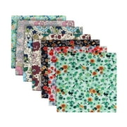 Buodes Fall Decorations Outdoor 7PCS Cotton Craft Fabric Bundle Patchwork Squares Quilting Sewing Patchwork DIY
