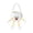 White, variant on Halloween Pumpkin Candy Buckets Baskets with Legs, Halloween Goodie Candy Treat Snack Cookie Gift Wrap, Party Favors Supplies Decorations - Black