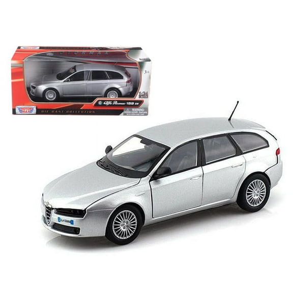 Alfa Romeo 159 SW Silver 1/24 Diecast Car Model by Motormax