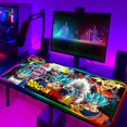 thumbnail image 1 of Alfombrilla de ratón grande con retroiluminación para juegos, Accesorios luminosos de Anime, Rgb, Super DBZ con cable, Protector de escritorio para Pc LIUWENJING unisex, 1 of 2