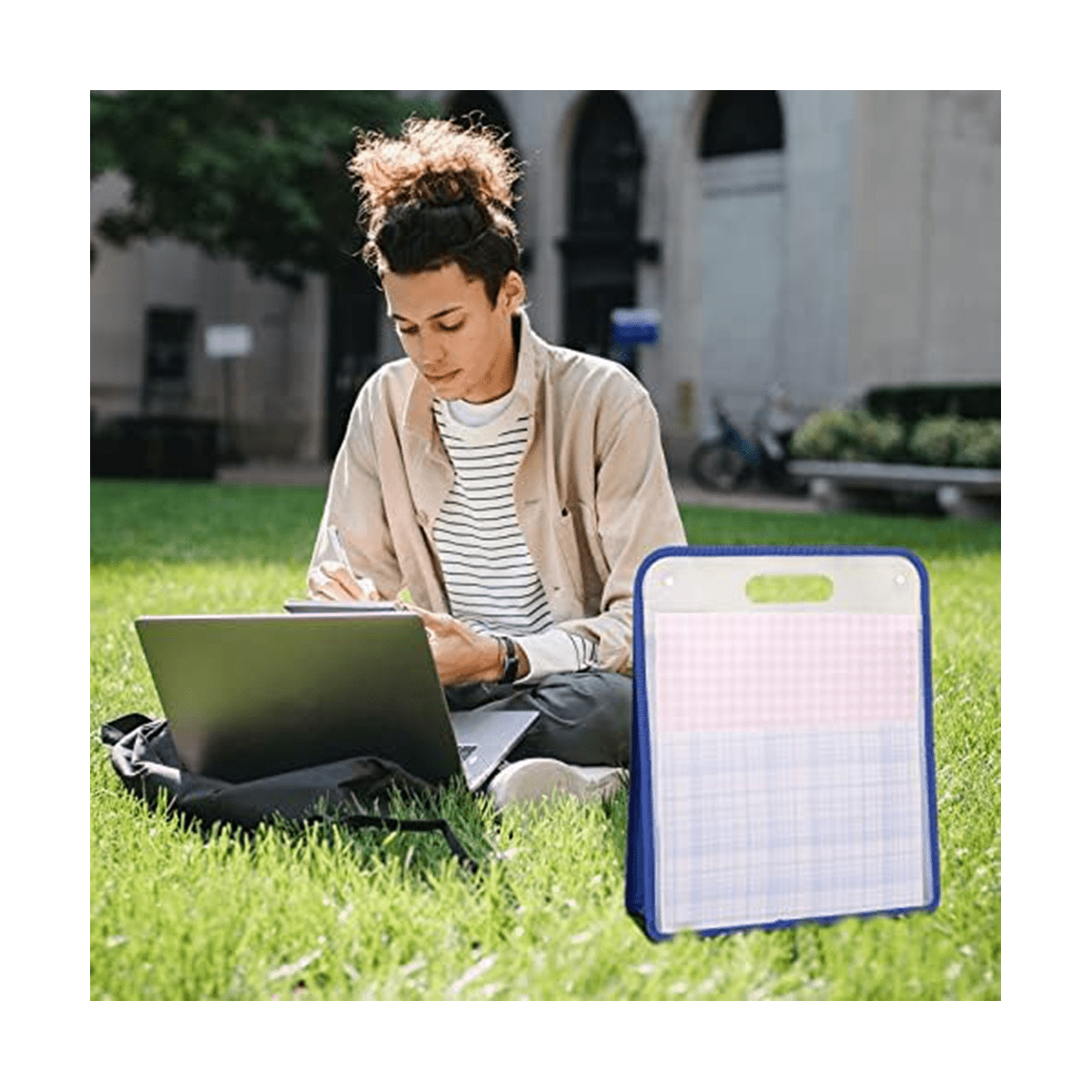 4Pcs 15.8 x 13 x 3 Inches Scrapbook Paper Storage Organizer Box, Expandable Paper Folio12 x 12 Sheets,for Cardstock