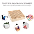 thumbnail image 3 of BRIGHTFUFU Wooden Multi-Grid Phone Storage Box Light Yellow for Office Classroom Desktop Organizer, 3 of 4