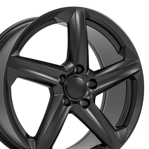 OE Wheels CV02D 19 Inch Rim Fits Corvette C8 Z06 Style 5x120 19x8.5 Satin Black (1)