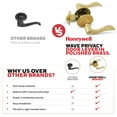 thumbnail image 6 of Honeywell Wave Privacy Door Lever, Polished Brass, 8106002, 6 of 11