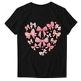 thumbnail image 4 of Puntoco Liquidación de blusas cortas para mujer, blusa de manga corta con estampado de moda para mujer, camiseta divertida con cuello redondo, 4 of 5