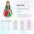 thumbnail image 7 of iiniim Girls Sequin Color Block Christmas Dance Dress Xmas Party Outfit with Oversleeves Red 16, 7 of 7