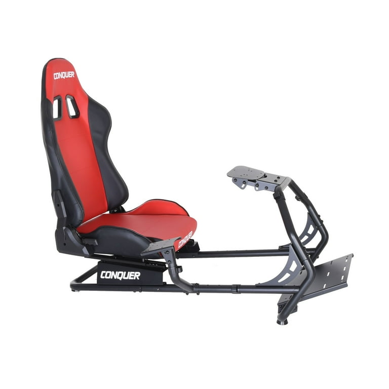 Racing simulator cockpit driving gaming reclinable seat with gear shifter mount new arrivals