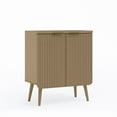 thumbnail image 2 of TOPCOMFY Buffet Cabinet, Sideboard Fluted Cabinet Modern Kitchen Buffet Storage Cabinets with Doors and Shelves, Wood Farmhouse Coffee Bar Station for Entryway & Dining Room & Living Room, Natural, 2 of 7