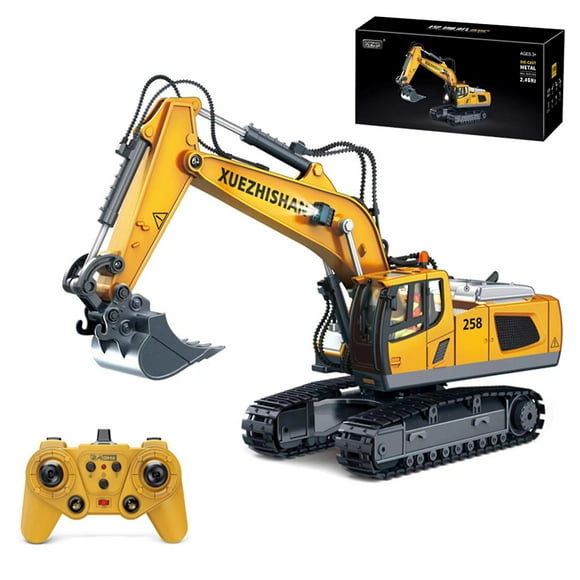Remote Control Excavator Toy Truck, RC Toys Hydraulic Excavator Construction Vehicles