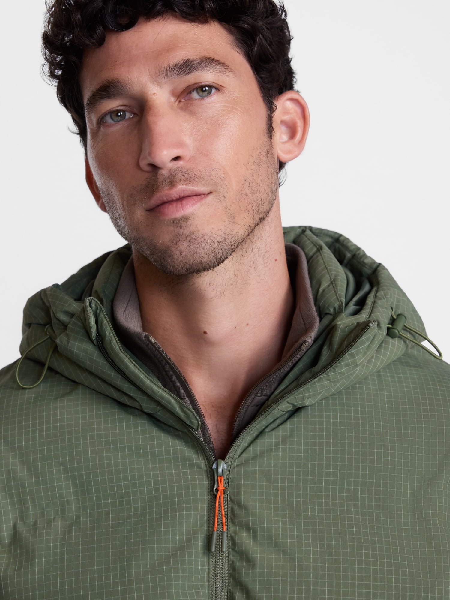 Ozark Trail Men's and Big Men's Ripstop Puffer Jacket, Sizes S-3XL
