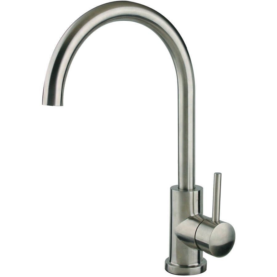 Magnus Sinks Single Handle Gooseneck Kitchen Faucet