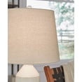 thumbnail image 3 of Signature Design by Ashley Willport Contemporary 27" Ceramic Table Lamp, Set of 2, Off White, 3 of 5
