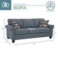 thumbnail image 4 of Furniture Classics Eureka Rolled Arm Sofa with Two Pillows, 4 of 5