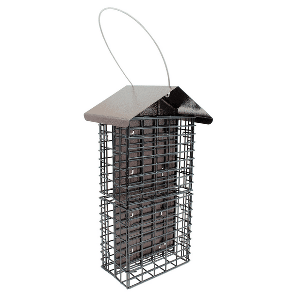 Stokes Select 4 Cake Suet Buffet Bird Feeder with Metal Roof Walmart