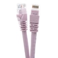 thumbnail image 2 of CableWholesale Cat6 Ethernet Cable, 24AWG, RJ45 Gold Plate Connector, 4 Pair Stranded Copper, Snagless Boot Unshielded Twisted Pair (UTP) Internet Network Patch Cable, 25 Foot, Pink, 2 of 7