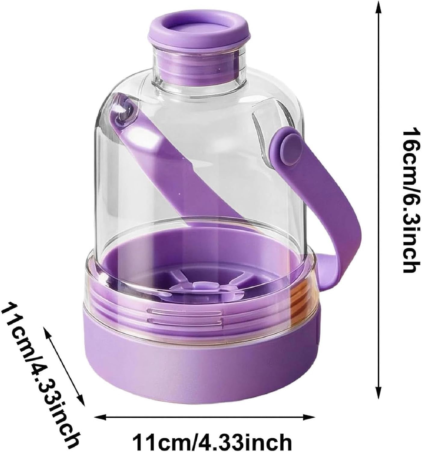 Multifunctional Transparent Water Bottle Ice Maker with ice Tray, 2026 New 2 in 1 Ice Cube Water Bottle with Handle, Portable Ices Ball Maker Iced Cup for Outdoor Travel Gym Home (3pcs)
