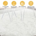 thumbnail image 5 of Tripumer Fluffy Round Rug 4 feet Circle Shag Area Rug Circular Rugs Fuzzy Rug Shaggy Bedroom Carpet For Room Bedroom Living Room White, 5 of 7