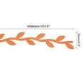 thumbnail image 2 of Uxcell 44 Yards Orange Leaf Ribbon, Leaves Trim Rope Artificial Leaf String for Christmas, Style 7, 2 of 6