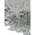 thumbnail image 5 of Floral Lace Shrugs for Women's Evening 3/4 Sleeves Formal Elegant Bolero Cardigan Gray XS, 5 of 6