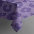 thumbnail image 3 of Purple Leopard Print Rectangle Tablecloth 60"x84",Waterproof Polyester Rectangle Table Cloth, Wipeable Spillproof Polyester Tablecloth for Dining, Camping, Indoor and Outdoor, 3 of 5