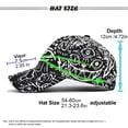 thumbnail image 3 of FhsagQ Hats Winter Hats for Men Cold Weather Work Christmas Hat Hand Drawn Colorful Cowboy Hat Party Dance Christmas Print Pattern Hat Hats for Men Flat Brim Country Red One Size, 3 of 6