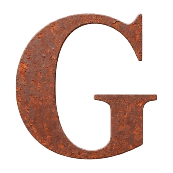 Rustic Distressed Iron Letter Wall Decor, Rusted Finish Industrial Vintage Sign Accent for Bar Cafe Home Living Room Decoration(Style G)