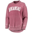 thumbnail image 2 of Women's Pressbox Cardinal Arkansas Razorbacks Vintage Wash Pullover Sweatshirt, 2 of 3
