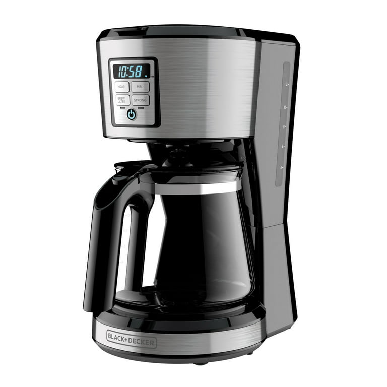 NeweggBusiness - Black & Decker CM1609 Black 8-Cup Thermal Programmable Coffee  Maker