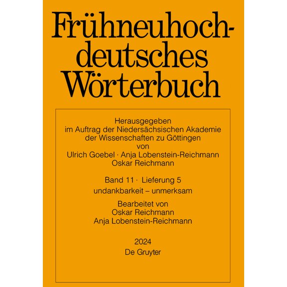 Frühneuhochdeutsches Wörterbuch. Band 11/Lieferung 5, (Paperback)