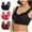 2-Black, variant on YWDJ Full Coverage Bras for Women Wide Straps 3 Pack Plus Size Pull on Push up Wireless Comfort Straps Support Bralette Breathable Soft Bra for All Shapes Sagging Breasts Black 3XL