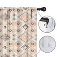 thumbnail image 4 of Blackout Kids Curtains,Beige Boho Ethnic Geometric Pattern Childrens Insulated Curtains Set Of 2,Bedroom Essentials,Toddler Room Decor 52x63in(132x160cm), 4 of 5