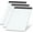 White- 3 Pack, variant on White Legal Notepad 8.5 x 11 Narrow Ruled, Notepad College Lined Notepaper, Sturdy Backing, 37 Lines 70 GSM Paper, Writing Pads, 30 Sheets Per Sheet, for Notetaking, Reminders