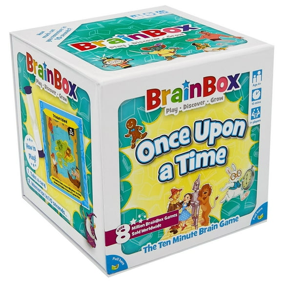 BrainBox - Once Upon a Time - Version anglaise - Jeu de Cartes - Jeu Questionnaire - Jeu Amusant Pour Soirées Jeux de Société - Jeu de Mémoire Pour Enfants et Adultes - Âges 4+ - 1+ Joueurs - 10 Minut