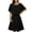 Black, variant on IROINNID Women's Sleeveless Empire Dress Round Neckline Summer Cap Sleeve Flowy Knee Length Dresses Strapless Solid Color Dress