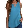 thumbnail image 2 of Xunlbb Summer Tank Top for Women Lightweight Womens Tops with Deep V Neck Sleeveless Solid Shirts Gym Yoga Clothes Plus Size S-XXL Trendy Casual Outfits, 2 of 3