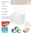 thumbnail image 3 of RGHJAR-Thick Acrylic Dryer Sheet Holder Clear Container for Laundry Room Organize and Storage, Dispenser for Dryer Sheets, Fabric Softener, Large, 3 of 4
