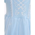 thumbnail image 6 of ENFLASH Princess Mesh Overlay Tulle Dress Baby Girls Birthday Costumes Kids Puff Sleeve Fancy Dresses, 6 of 10