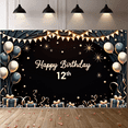 thumbnail image 6 of Birthday Decoration Banner Happy Birthday 12th Party Birthday Banner for Celebration Indoor Decoration Kids Event, 6 of 7