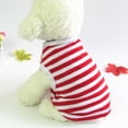 thumbnail image 3 of Paquete de 2 ropa para perros, chaleco a rayas para mascotas, vestido de verano para mascotas, chaleco transpirable para mascotas MFZFUKR l, 3 of 5