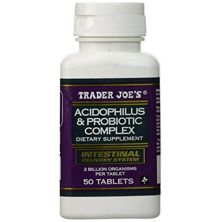 Probiotic Complex - Trader Joes Acidophilus and Probiotic Complex, 50 Tablets, 2 Billion Organisms Per Tablet