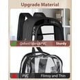 thumbnail image 3 of Mochila KIMNERPU transparente de PVC con correas reforzadas y gran capacidad, 3 of 7