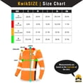 thumbnail image 6 of KwikSafety (Charlotte, NC) RENAISSANCE MAN Long Sleeve Safety Shirt (w/POCKET) Class 3 ANSI OSHA Custom High Visibility Reflective Tape Construction Security Hi Viz Work Clothing Men | Orange Medium, 6 of 7