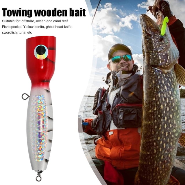 Simulación Whopper Popper Crankbait Señuelos de pesca en el mar Cebo artificial (B)