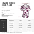 thumbnail image 4 of Xecao Tulips Flowers for Women's V-Neck T-Shirts-Elegant Half-Sleeve Tops Perfect for Summer-Medium, 4 of 5