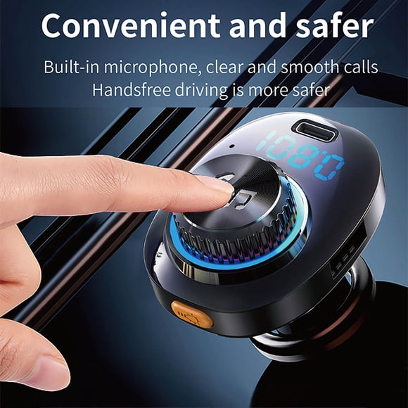 Binmer Multi-function Car Charger Car MP3 Bluetooth Player Car Charging Audio Transmitter