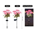 thumbnail image 6 of Solar Flower Lights Outdoor Pink Faux Roses Waterproof Outdoor Lawn Decorative Pathway Light, 6 of 6