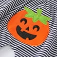 thumbnail image 5 of CPNG Baby Halloween Outfit Boy Girl My First Halloween Clothes 4 Pcs Monster Outfit Set with Long Sleeve Romper Pumpkin Striped Pants and Hats Cute Jumpsuit, 5 of 6
